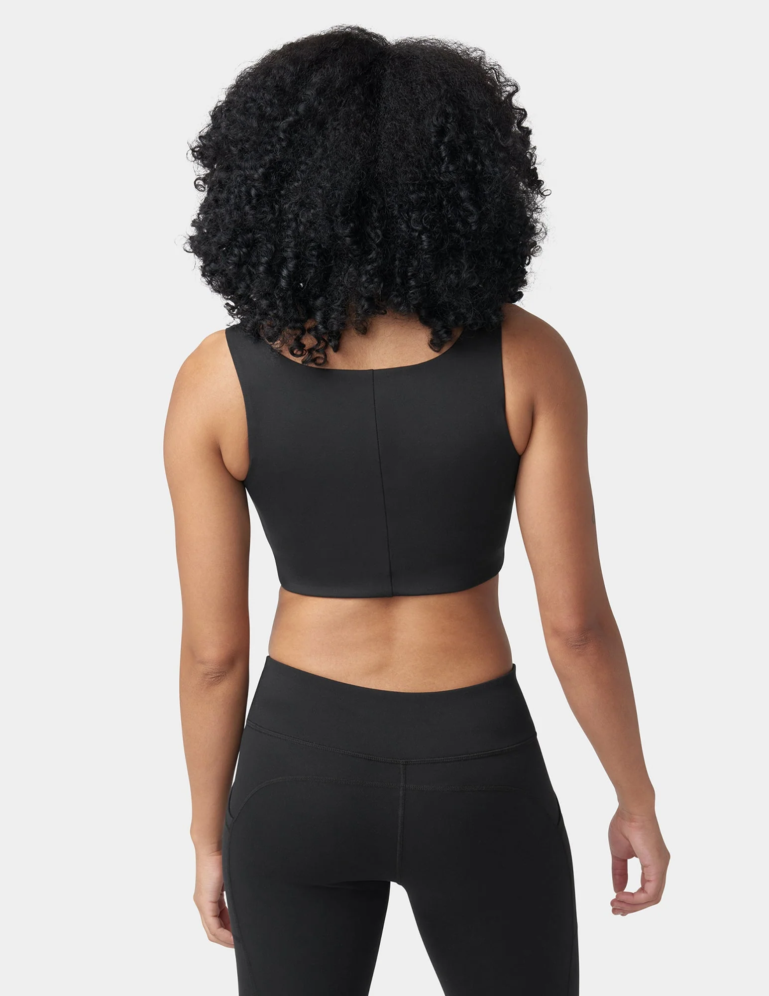 Cropped Full Back Tank Top - Image 3