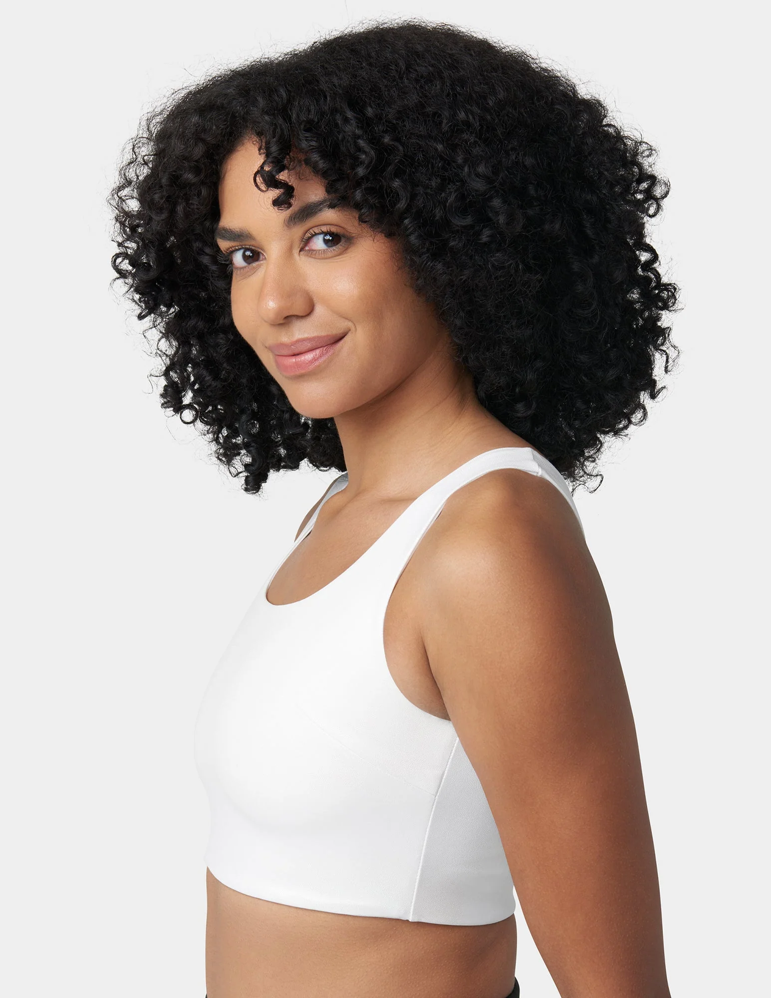 Cropped Full Back Tank Top - Image 6