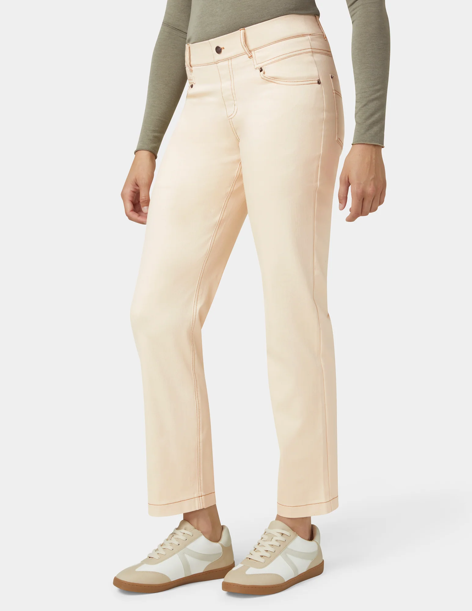 Crosshatch Denim Straight Leg Pant - Image 4