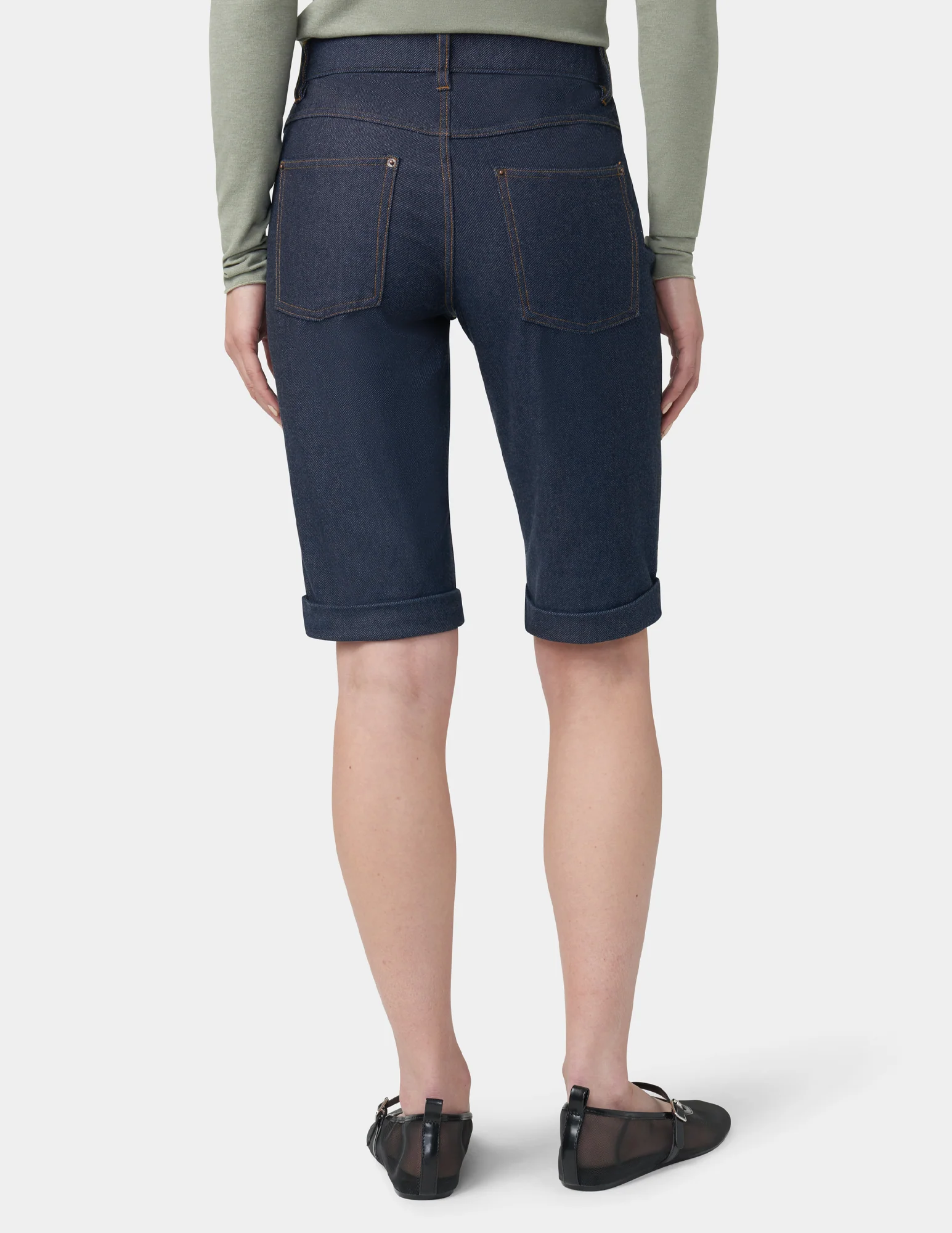 Cuffed Essential Denim Short - Image 3