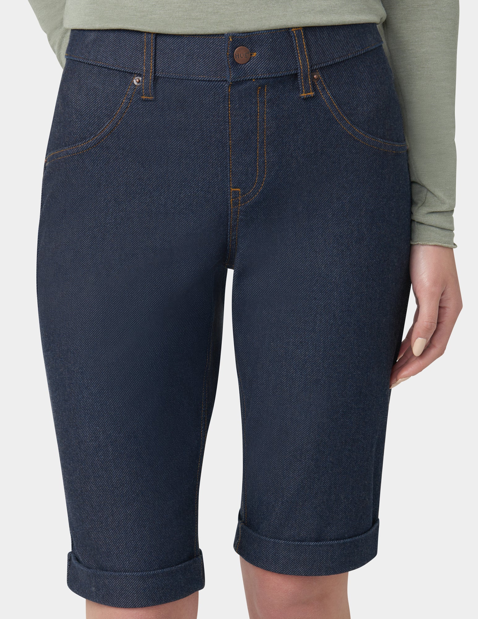 Cuffed Essential Denim Short - Image 6