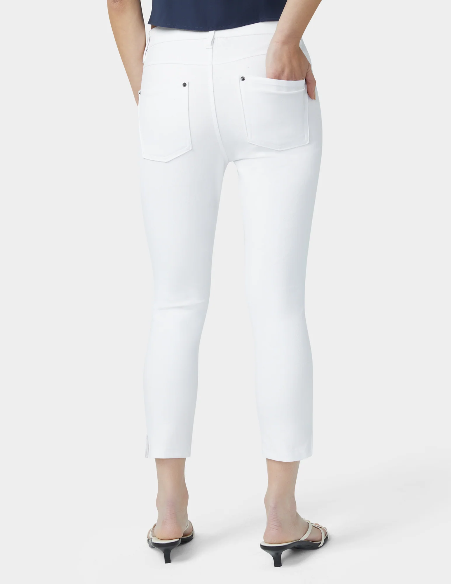 Essential Denim Mid-Rise Capri - Image 3