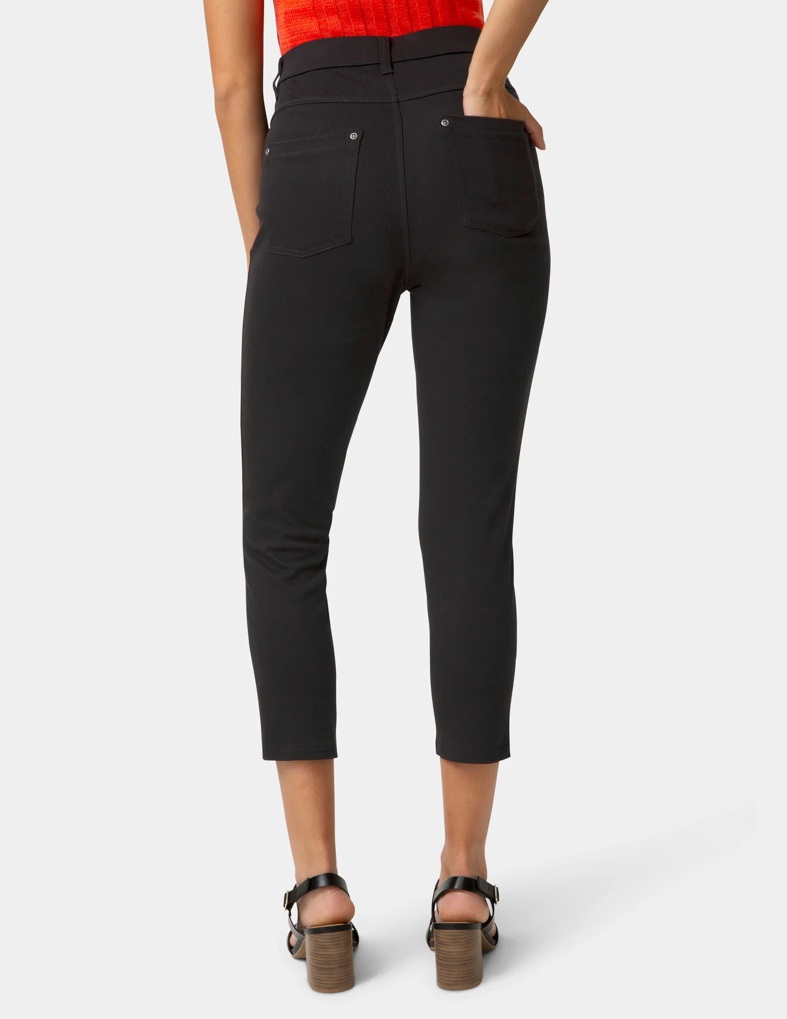 Hi-Rise Ultra Soft Denim Capri Legging - Image 3