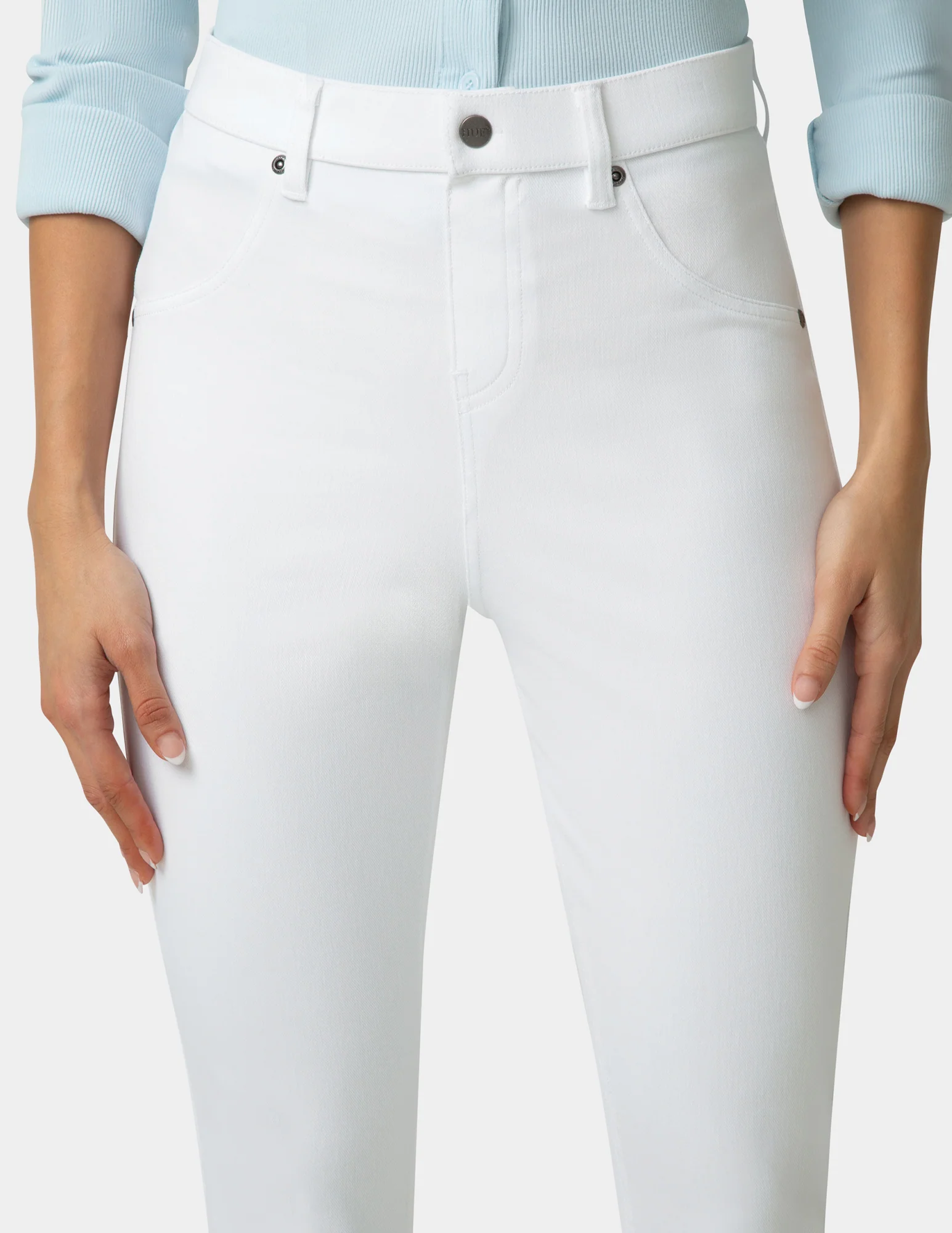 Hi-Rise Ultra Soft Denim Capri Legging - Image 5