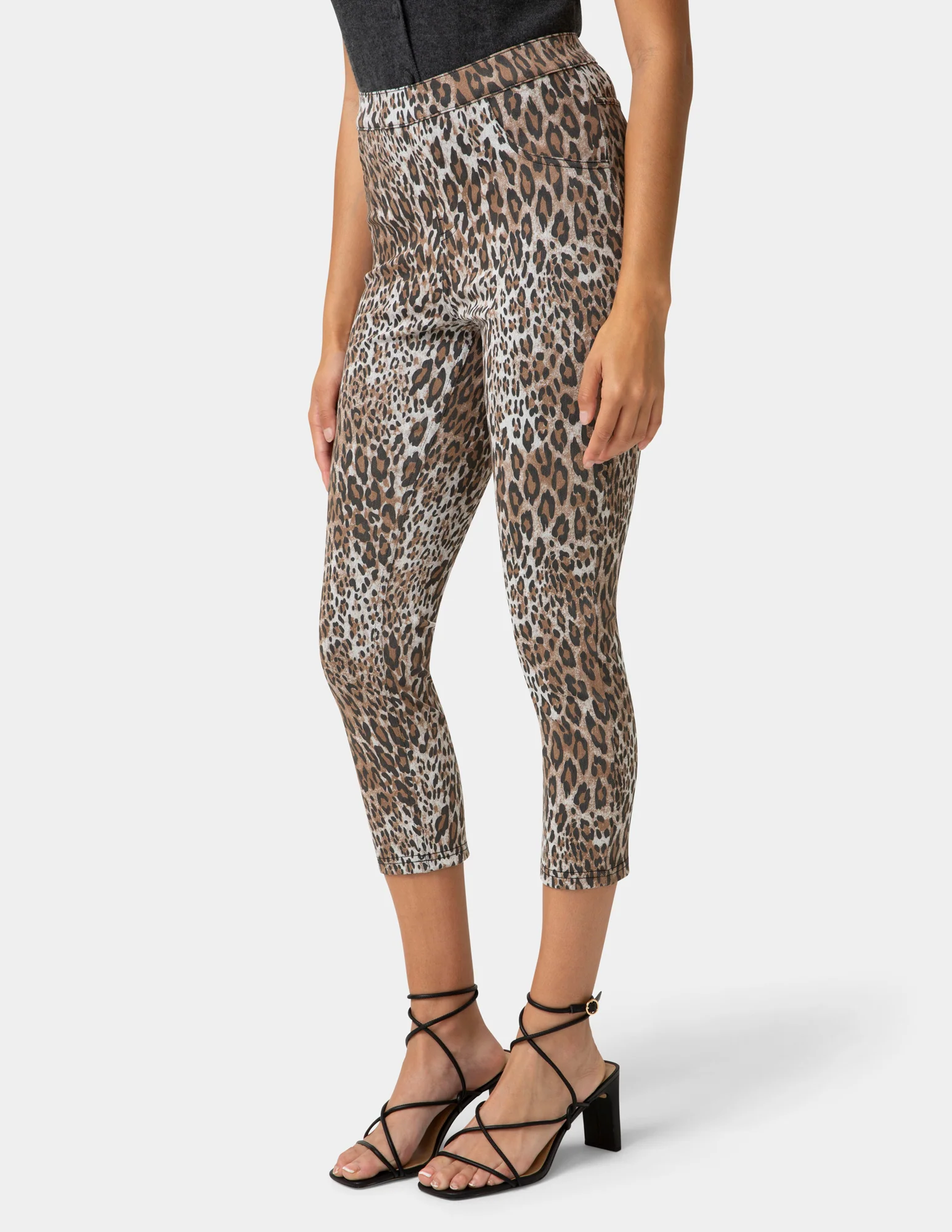 Leopard Ultra Soft Denim Capri - Image 4
