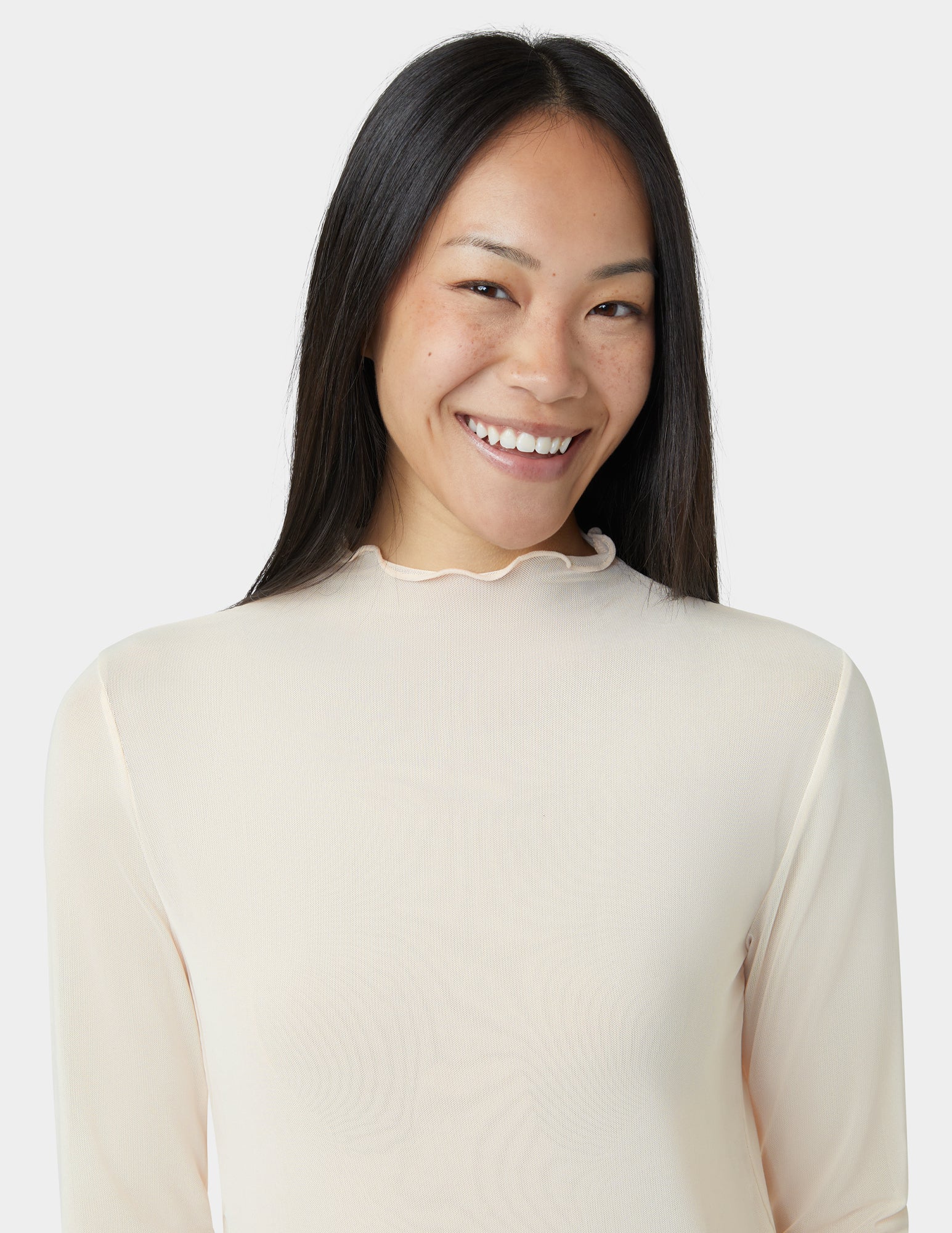 Long Sleeve Mesh Top - Image 4