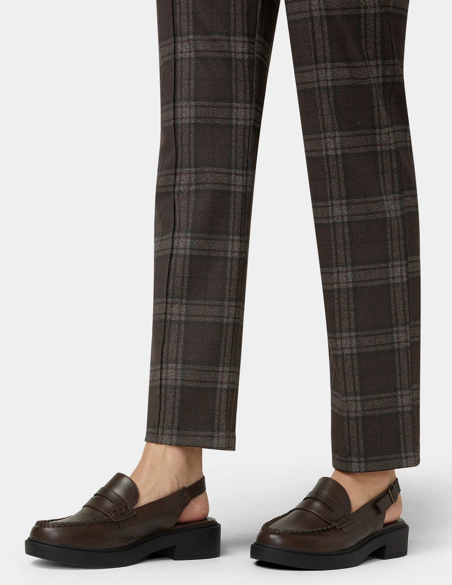 Plaid Natural Rise Pull-On Trouser - Image 6
