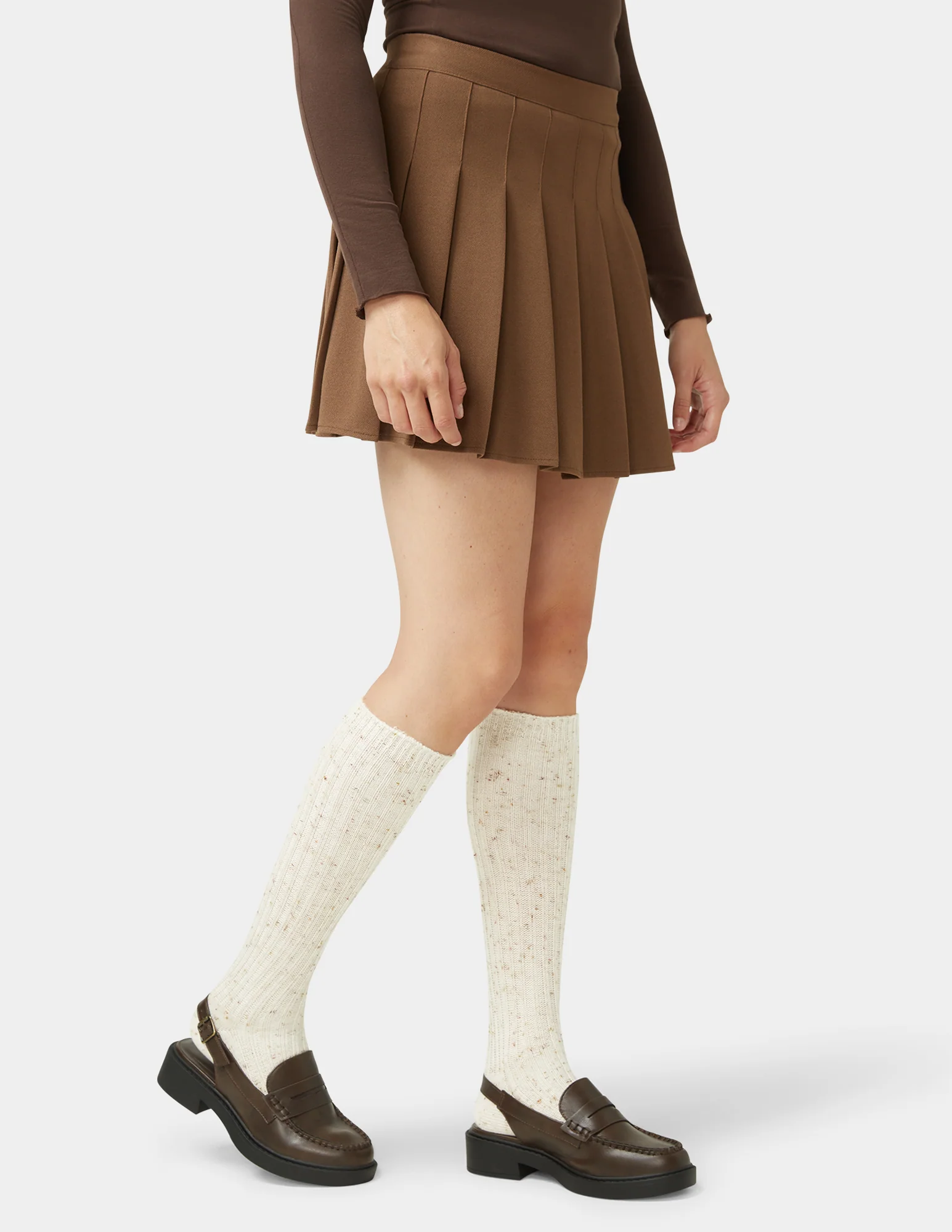 Ribbed Tweed Knee Sock - Image 5