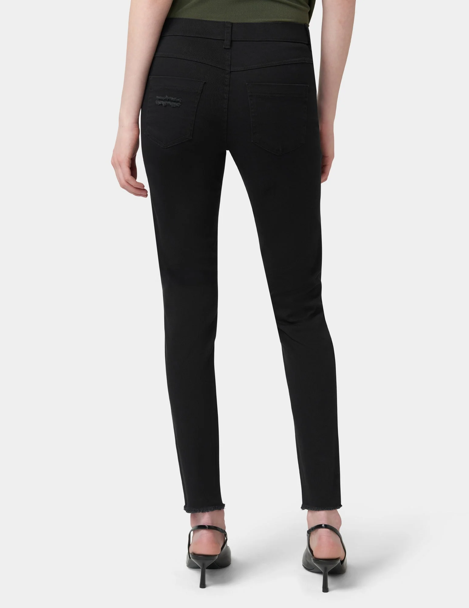 Ripped Knee Denim Leggings - Image 3