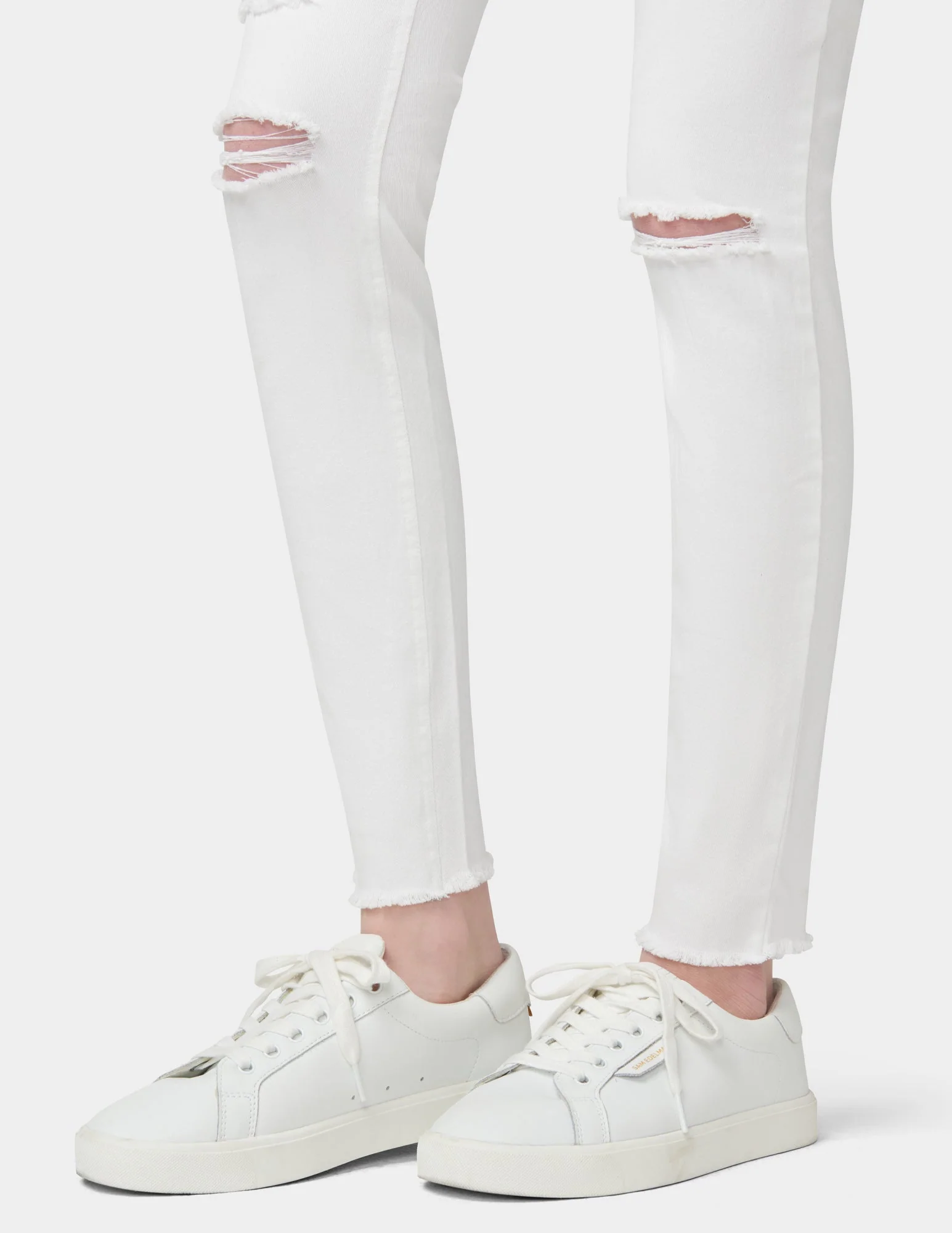 Ripped Knee Denim Leggings - Image 6