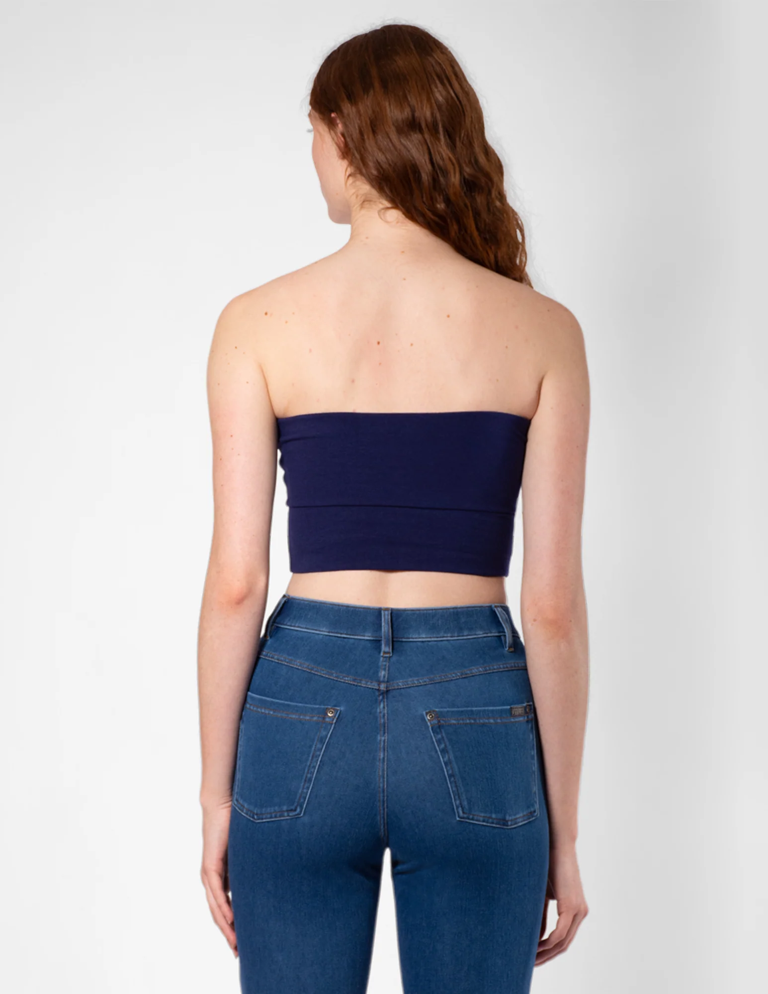 Ruched Blackout Cotton Midriff Bandeau - Image 3
