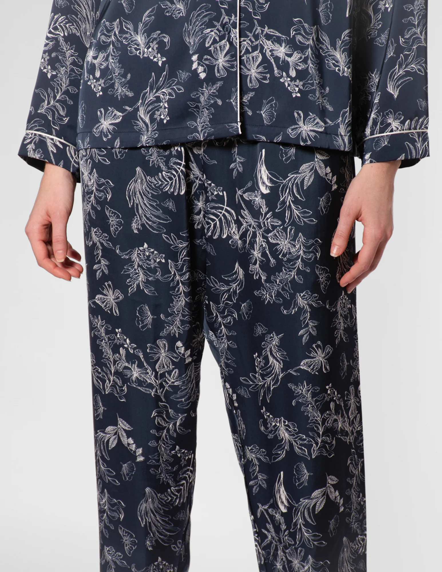 Floral Satin PJ Set - Image 4