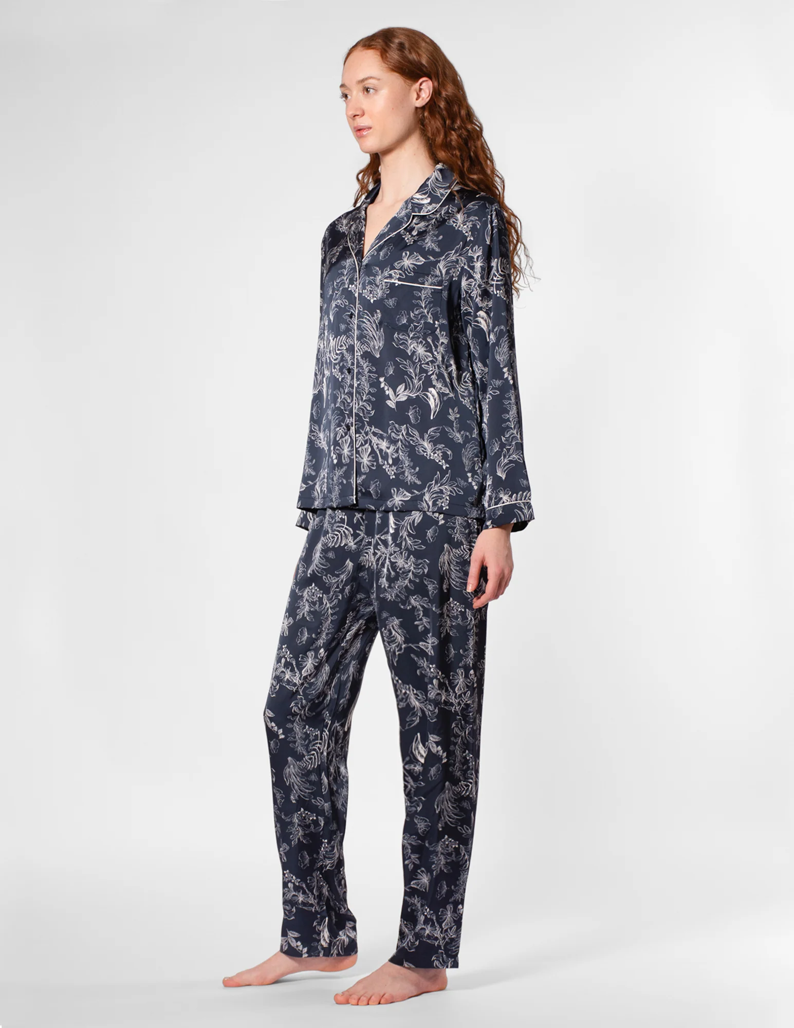 Floral Satin PJ Set - Image 5