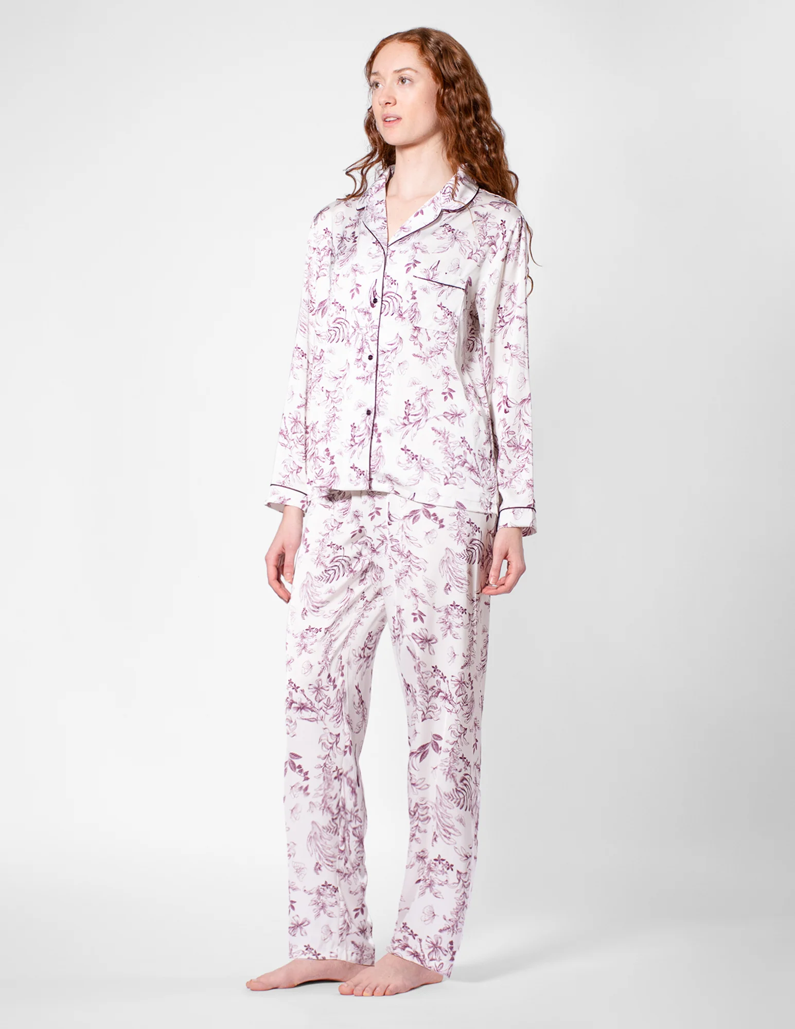 Floral Satin PJ Set - Image 5
